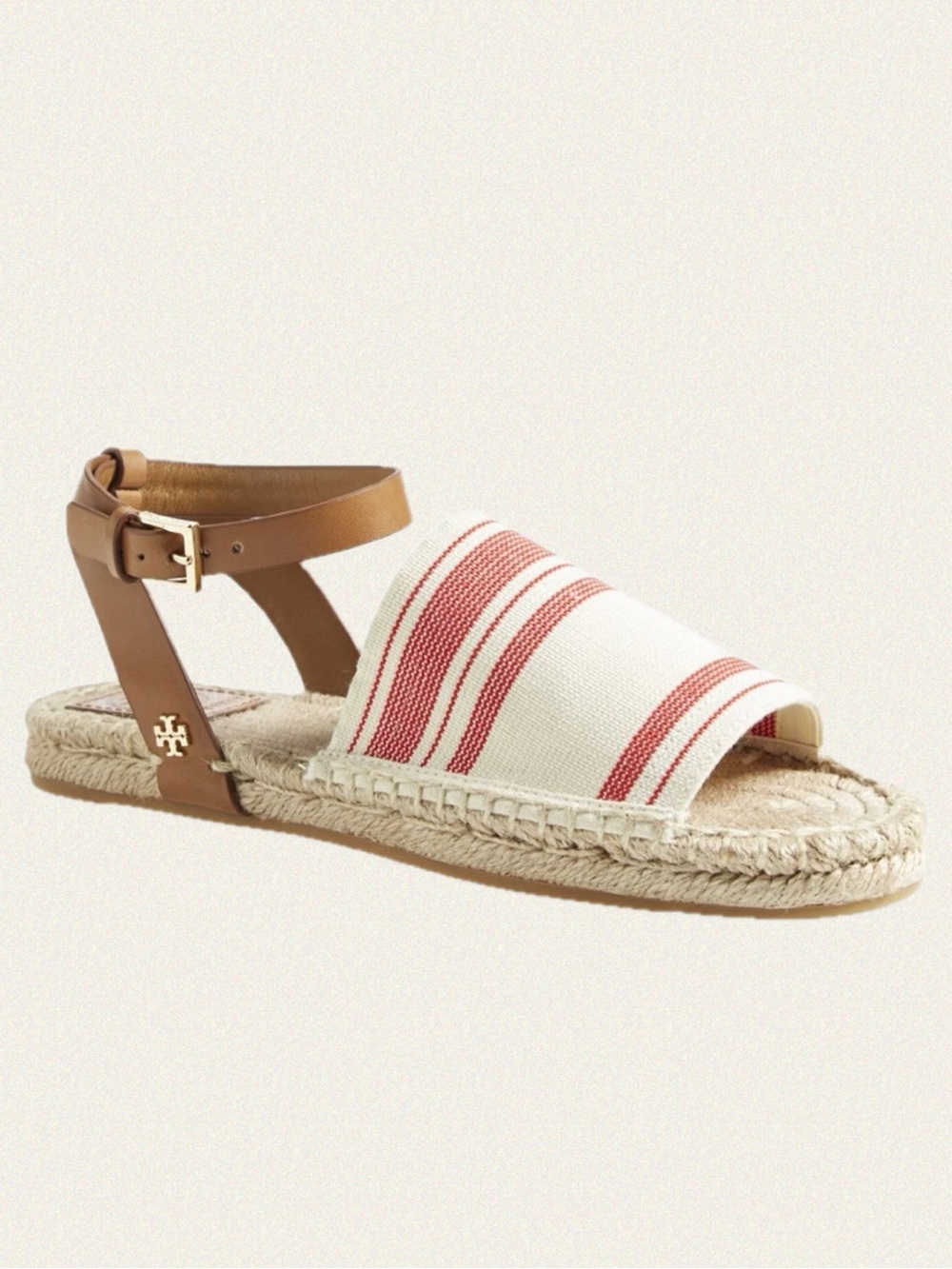Tory Burch Striped Espadrille Sandals